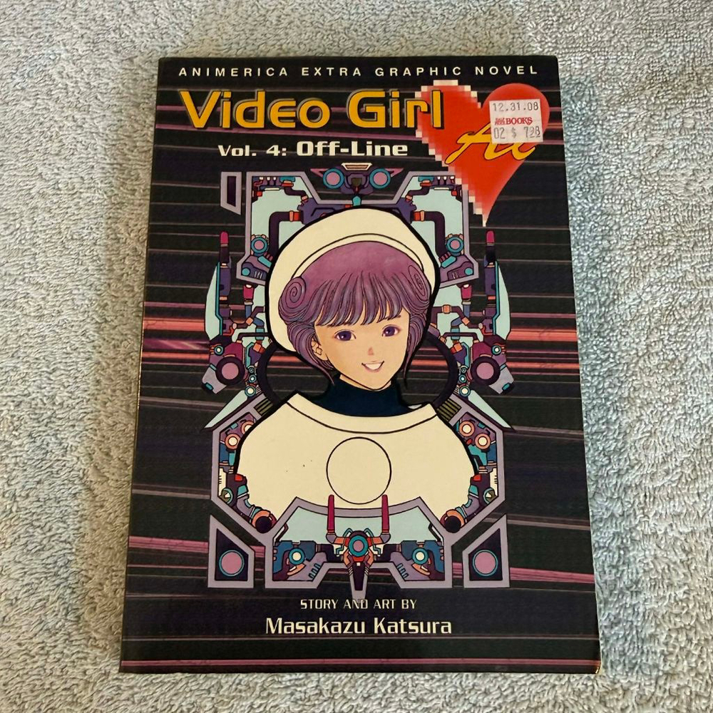 Viz Video Girl Vol. 4 Off-Line Masakazu Katsura Graphic Novel Black Purple